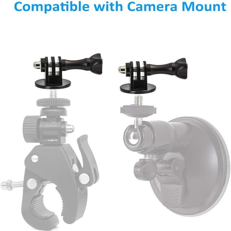 Tripod Adapter Mount with 1 4-20 Screw Adapter, 4 Counts set Camera Tripod Mount, Camera Accessories Compatible with Gopro Hero Action Cameras