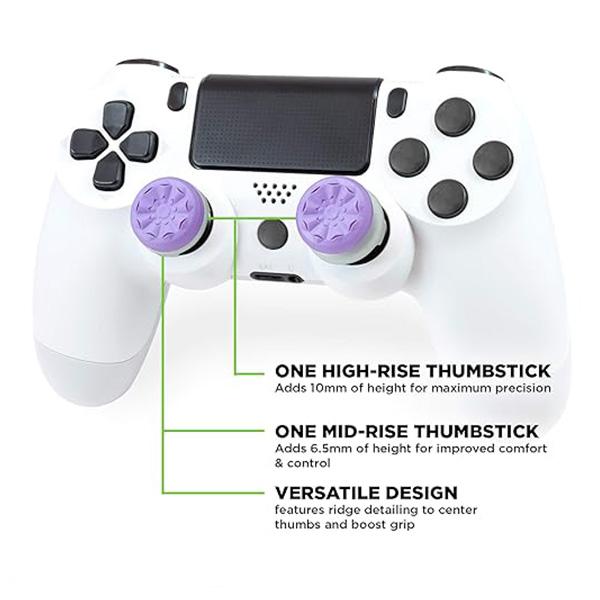 KontrolFreek FPS Freek Galaxy White for Xbox One and Xbox Series X Controller | Performance Thumbsticks | 1 High-Rise, 1 Mid-Rise | White Console Games