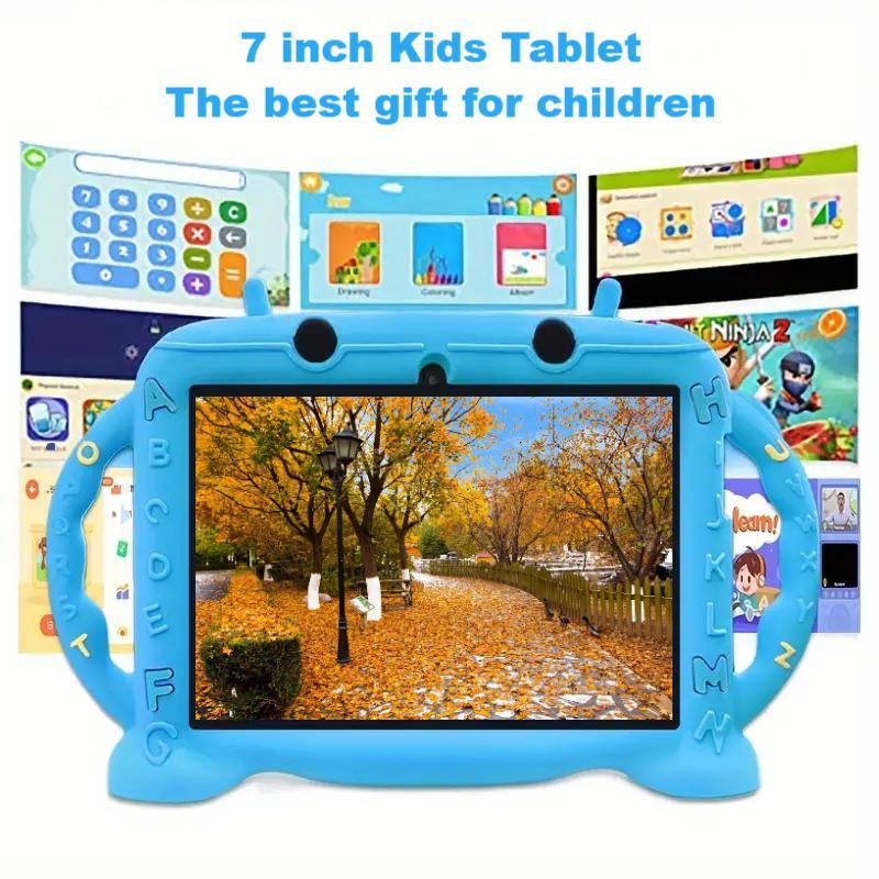 7-Inch Tablet, Android 12 Tablet with 2GB RAM 32GB ROM, 2.4G WiFi 1024x600 Display Tablet, Educational Equipment for Boys and Girls