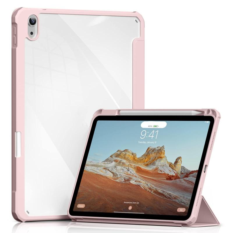 Clear Tablet Case with Pen Slot, 1 Count HD Transparent Tablet Protective Case, Tablet Cover for iPad 10.9 iPad 10th generation Air 4 Air 5