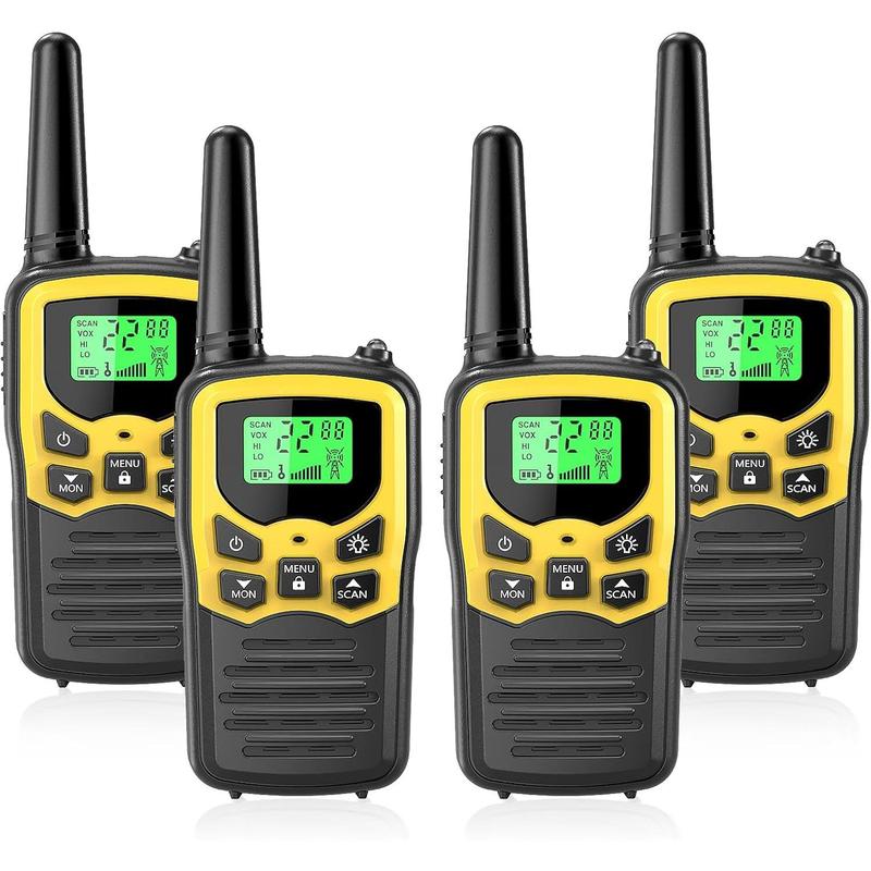 Walkie Talkies for Adults with LED Flashlight VOX Scan LCD Display, Audio Adjustable Communication Durable