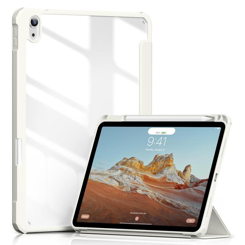 Clear Tablet Case with Pen Slot, 1 Count HD Transparent Tablet Protective Case, Tablet Cover for iPad 10.9 iPad 10th generation Air 4 Air 5