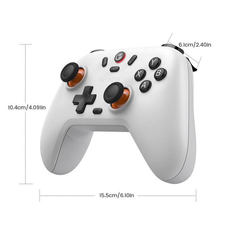 GameSir Nova Lite Wireless Controller for PC Steam Android iOS Switch, Wireless Gamepad, Bluetooth-compatible Game Controller for PC Steam Switch Android iOS, Gaming Room Supplies, Gaming Room Accessories, Gaming Accessories