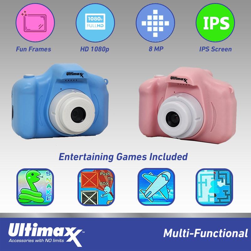 Ultimaxx Kid's Digital Camera w  32GB Micro SD Card, USB Cable