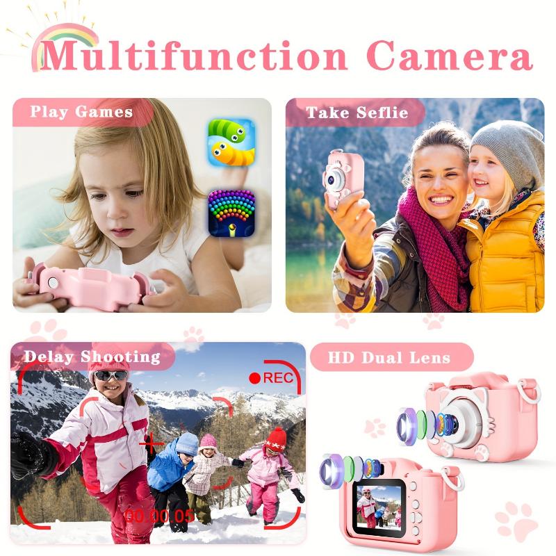 Selfie HD Camera, Portable Digital Camera Toy, HD Digital Video Camera For Boys And Girls, Christmas, Halloween, Thanksgiving Gift