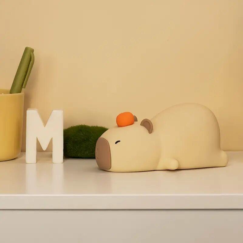 Cute Capybara Design Night Light, USB Rechargeable Night Light with 7 Colors Changing, Soft Light for Bedroom, Living Room, Kids Room