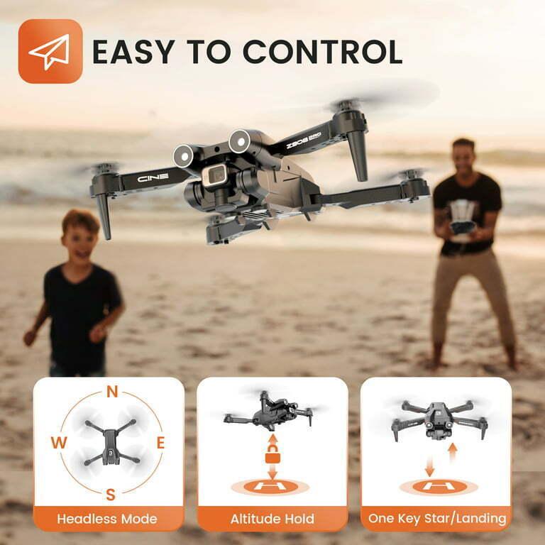 Deerc D96 Mini Drone with HD Dual Camera, 3 Batteries, 36mins Flight Time, Easy Control, Foldable Design, Accessories, Mobile Portable Folding