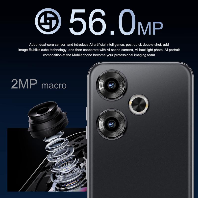 2024 unlocked smartphone Tb3 8GB+512GB, 6.82'' HD+ Screen Mobile , Android 13 , 7800mAh Battery, 5G dual sim GPS  main camera dual sim limited time promotion affordable  phones small  phone