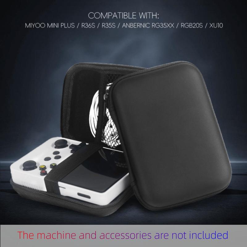 Handheld Game Console Case Compatible with R36S  K36, Hard Shell Android Game Console Protective Carrying Bag for Cable,Emulator