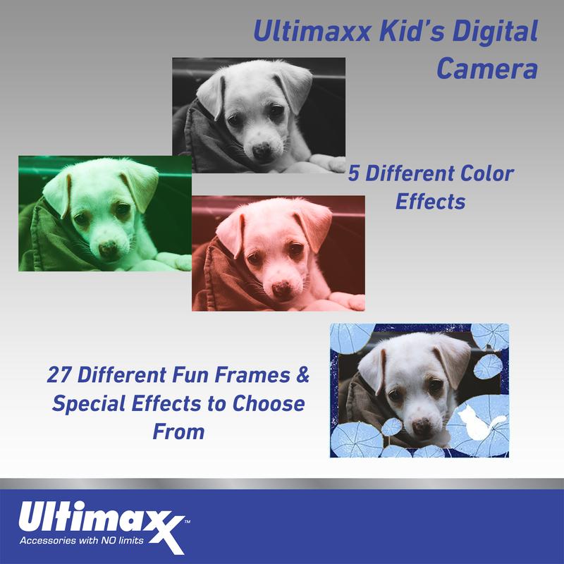 Ultimaxx Kid's Digital Camera w  32GB Micro SD Card, USB Cable