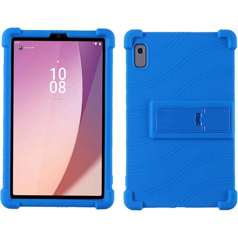 Case for Lenovo Tab M9 Cover 9.0 inch (TB-310FU, Released),  Friendly Soft Silicone Adjustable Stand Cover for Lenovo Tab M9 Tablet (Blue)