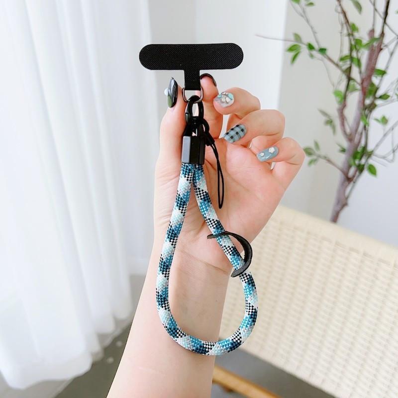 Fashionable Phone Lanyard with Clip, 1 Count Wrist Strap, Short Rope, Portable Bag Key Chain, Anti-lost Chain Charm, Mobile Phone Accessories