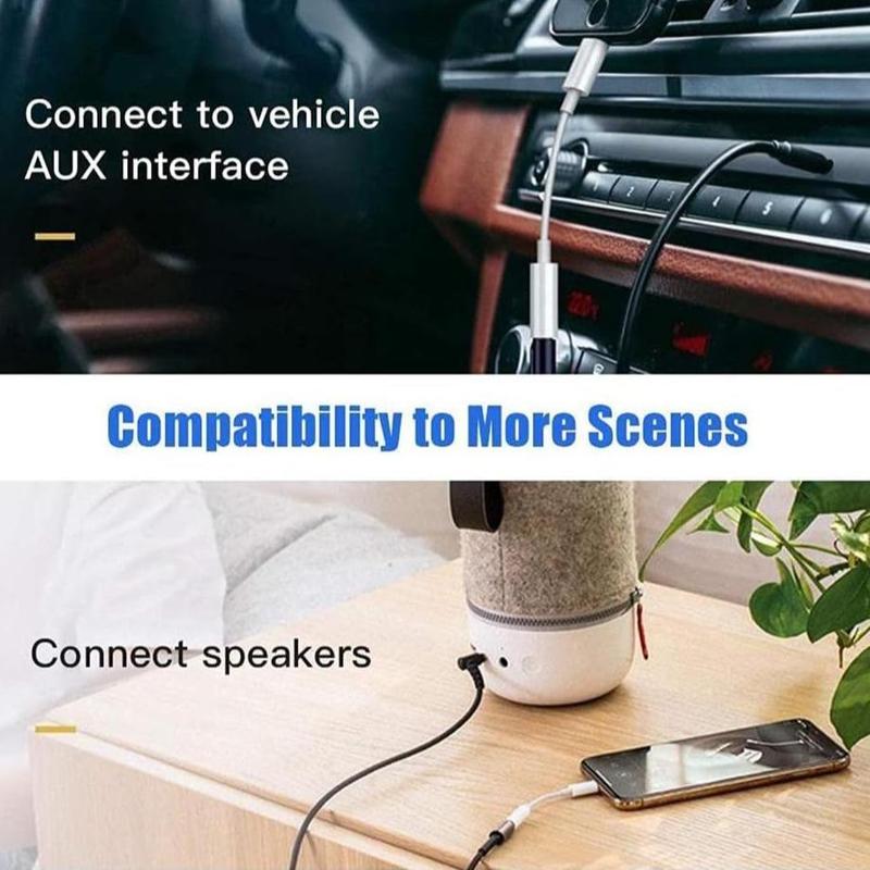 3.5mm Headphone Adapter, Audio Auxiliary Adapter Dongle Compatible with iPhone 14 13 12 11 Pro XR XS Max