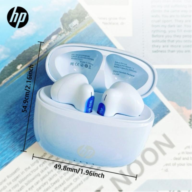 HP Wireless Earphone, in-ear Design Wireless Waterproof Earbuds Bass, IPX4 Waterproof Sports Earphones, 22H Playtime USB C Charging Ear Buds