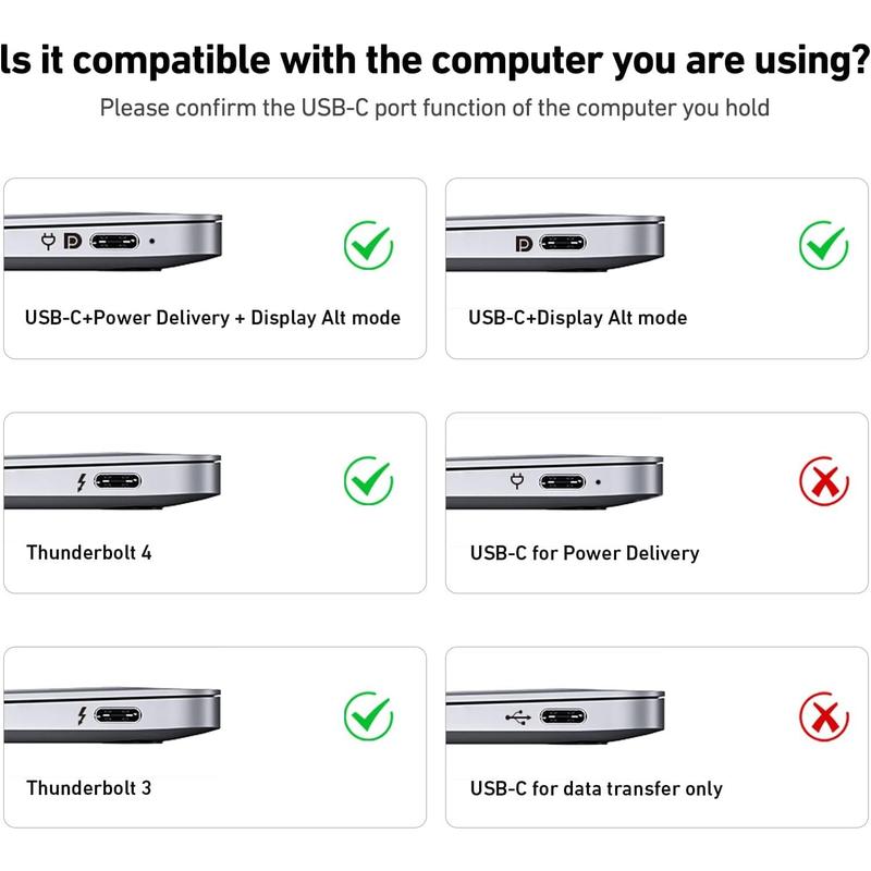 USB C to HDMI 6ft Cable[4K@60Hz, Aluminum Shell, Nylon Braided], USB Type-C[Thunderbolt 3 4] to HDMI Compatible with Phone 15 Pro Max, Book Pro Air 2023, Pad Pro, Surface Book 2 More