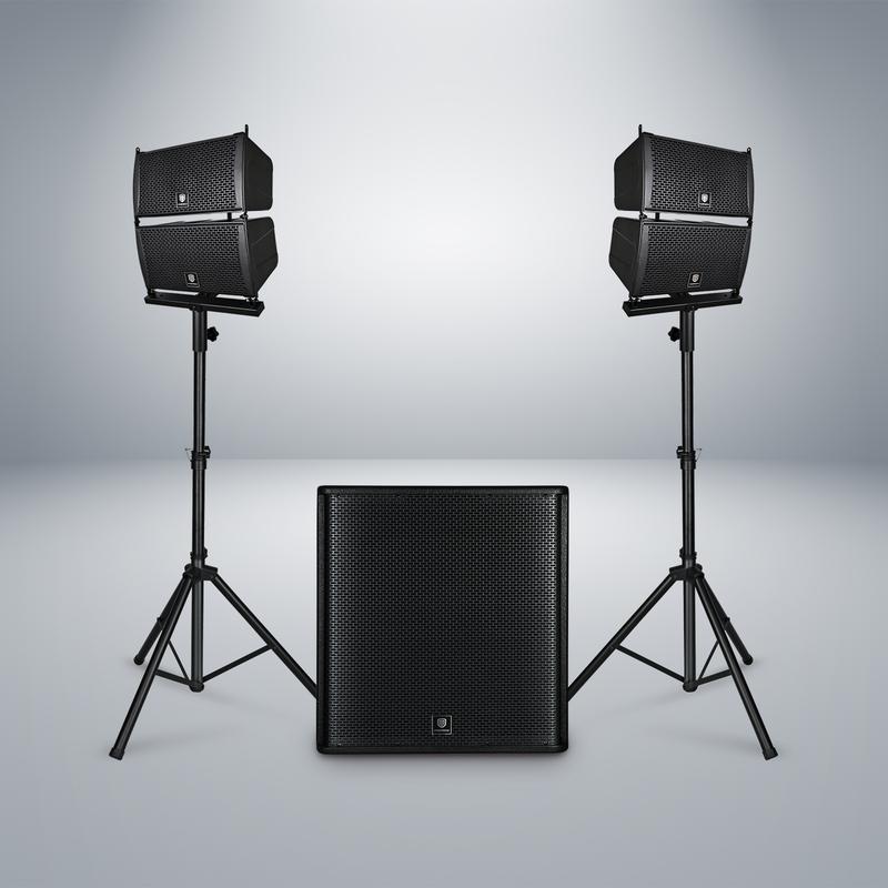 18-inch 5000W PRORECK CLUB 4000 2.1 Channel Stereo PA Speaker with 4x6.5-inch Line Array Audio Speakers, 1x18 Inch Subwoofer, controlled by Smartphone yamaha speakers