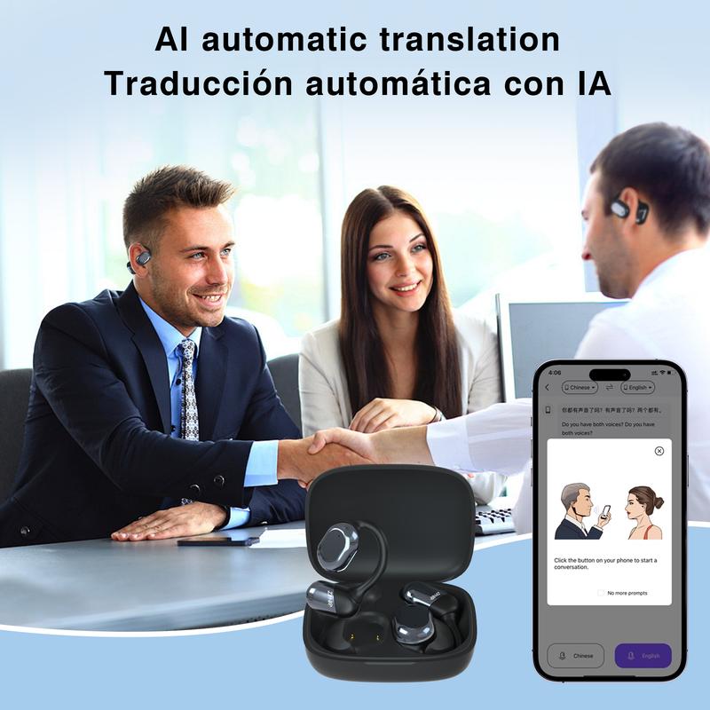 ZIHNIC AI Translation Earbuds Language Translation Device 135 Languages & Accents Translation in Real Time for Travel Business Learning