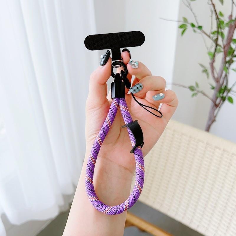 Fashionable Phone Lanyard with Clip, 1 Count Wrist Strap, Short Rope, Portable Bag Key Chain, Anti-lost Chain Charm, Mobile Phone Accessories