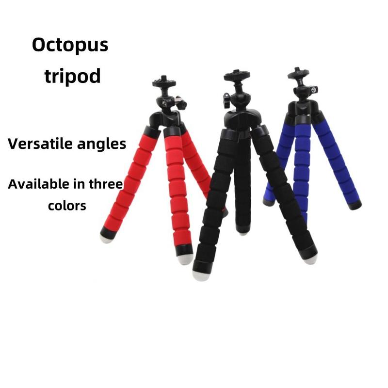 Mini Octopus Design Tripod, 1 Count Portable Adjustable Phone & Camera Tripod, Light and Convenient, Selfie Tripod for Photography & Video Recording