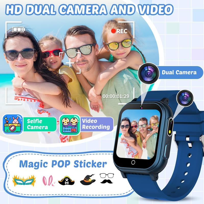 Watch for  Toys for Boys  5-12 with 32 , Dual Camera, Habit , Music Player, Video,  Clock, HD Touchscreen   Watch Birthday Gift for 3-12 Year Old