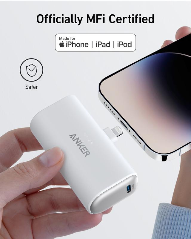 Anker Nano Power Bank (12W, Built-In Lightning Connector)