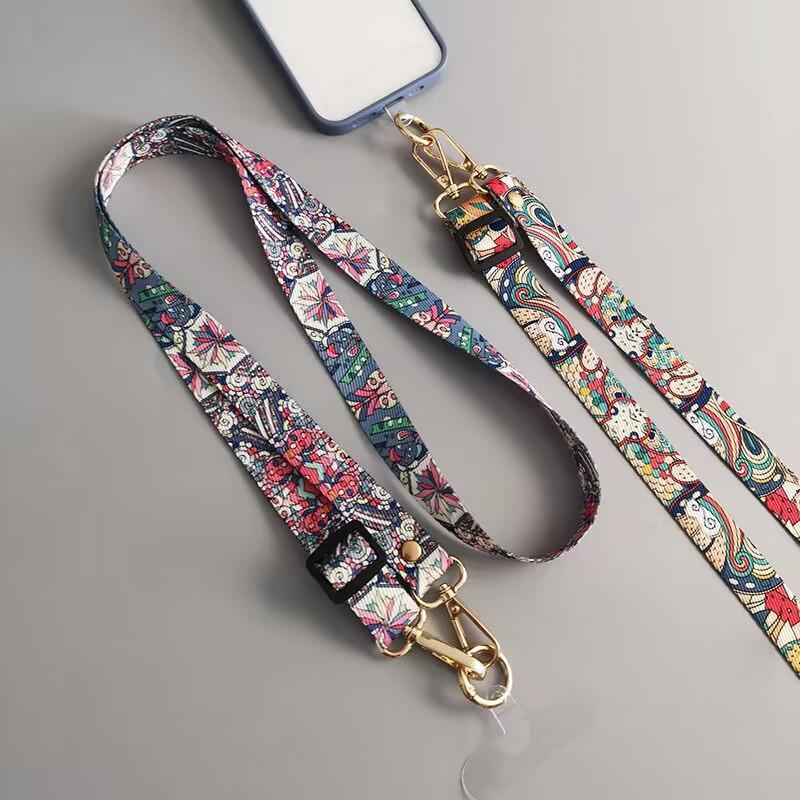 Classic-Plaid Pattern Phone Lanyard, 1 Count Adjustable Length Crossbody Phone Strap, Durable Phone Accessories for Women & Men