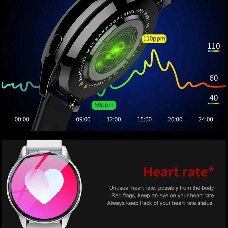 New Women Bluetooth Call Smart Watch HeartRate Blood Pressure Monitoring Smartwatches Waterproof Men Smartwatch For Samsung IOS