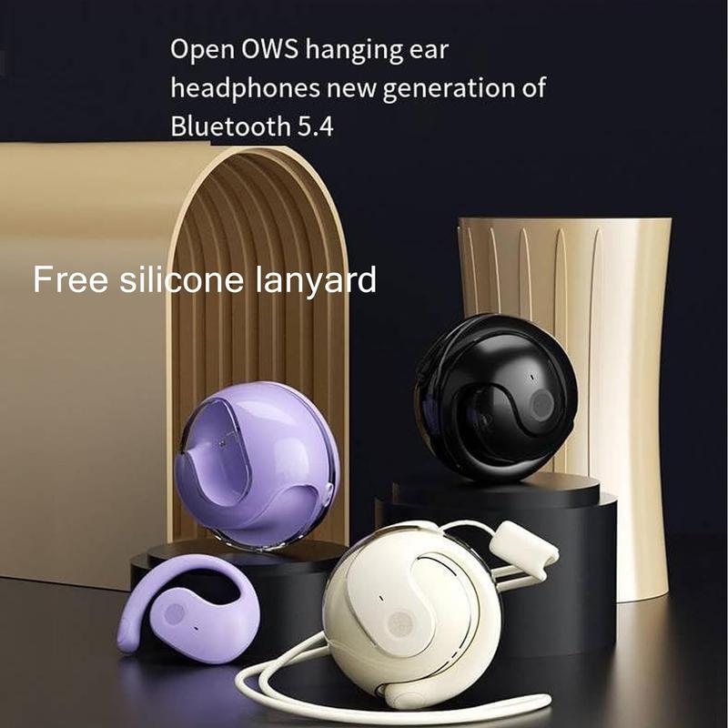 Over Ear Buds Bluetooth 5.4: Open Ear Clip Design, Bone Conduction, IP5 Water-Proof, 36H Play, Ear Hooks - Running & Workout Headset Electronic