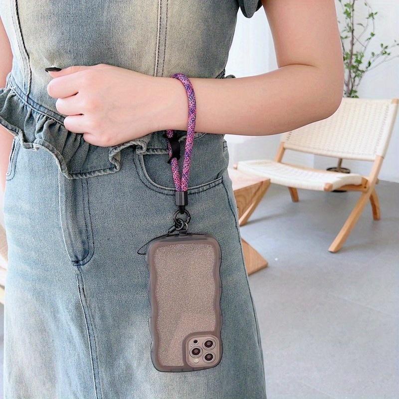 Fashionable Phone Lanyard with Clip, 1 Count Wrist Strap, Short Rope, Portable Bag Key Chain, Anti-lost Chain Charm, Mobile Phone Accessories