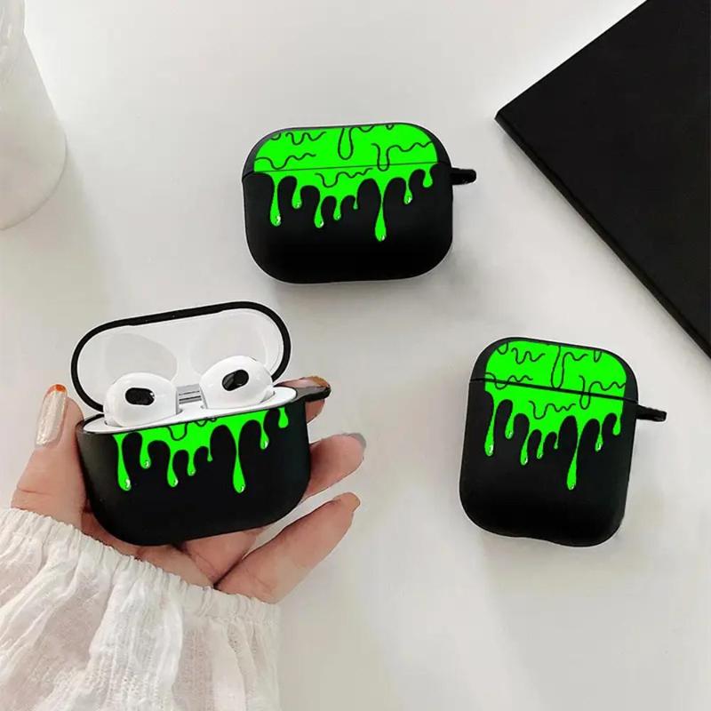 Luminous Pattern Earphone Case, Creative Liquid Graphic Earphone Case, Shockproof Cases Cover Earphone Cases For AirPods1 2, AirPods3, AirPods Pro, AirPods Pro2