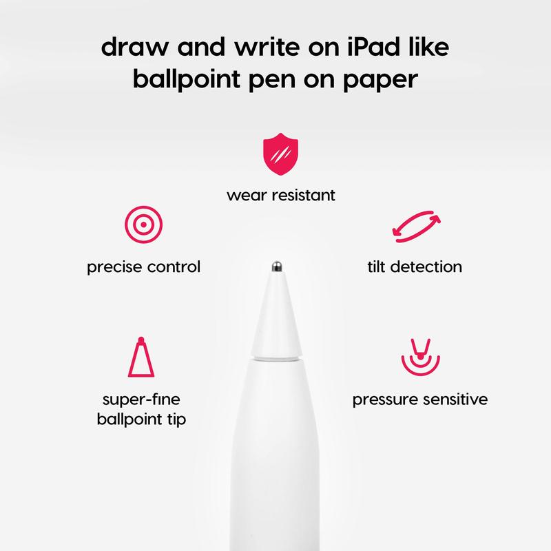 Rock Paper Pencil   Matte iPad Screen Protector + Apple Pencil Tips Computer Cover