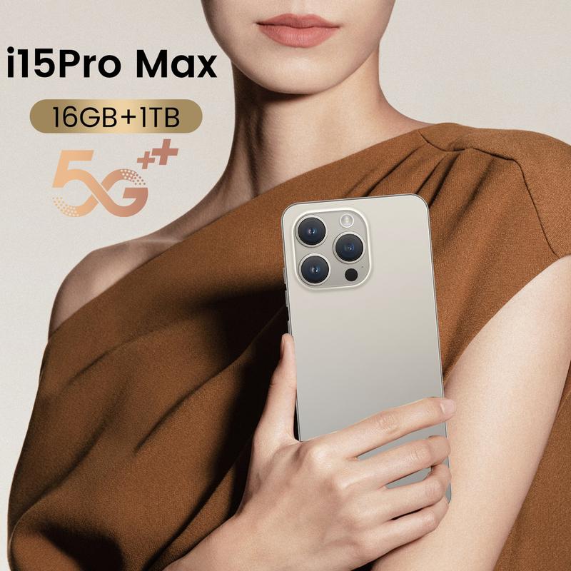 new unlock I15 Pro Max Super Phone 6.7 HD Screen Smartphone Original 16GB+1T 5G Dual SIM Celulares Android Unlocked 108MP 7800mAh Big Battery Perfect as a Gift!