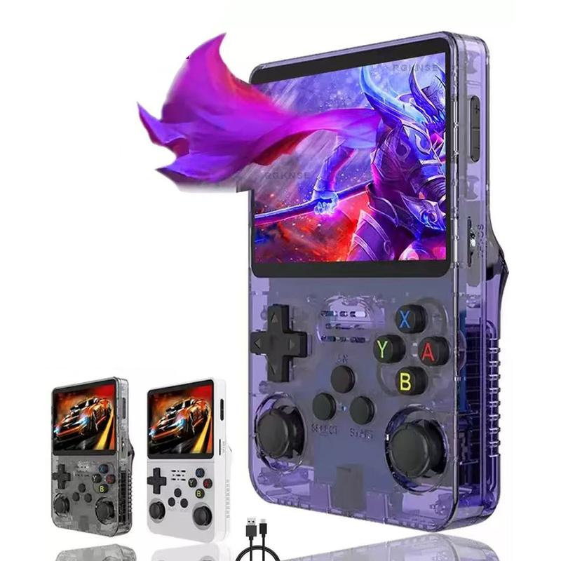 R36S Open Source Handheld Game Console HD Retro Arcade 3D Dual System Joystick Handheld Linux System 3.5-inch Scre Portable Retro Game Console Christmas Coolest Gift Black Friday Promotion Protection