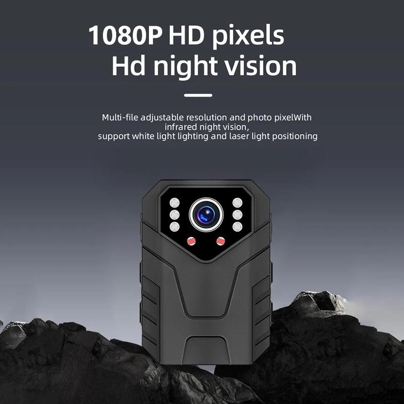 Portable Outdoor Sports Camera Recorder, 1080P HD IR Night Vision Sports Camera with 64G Card & Card Reader, Multifunctional Sports Camera for Outdoor Use