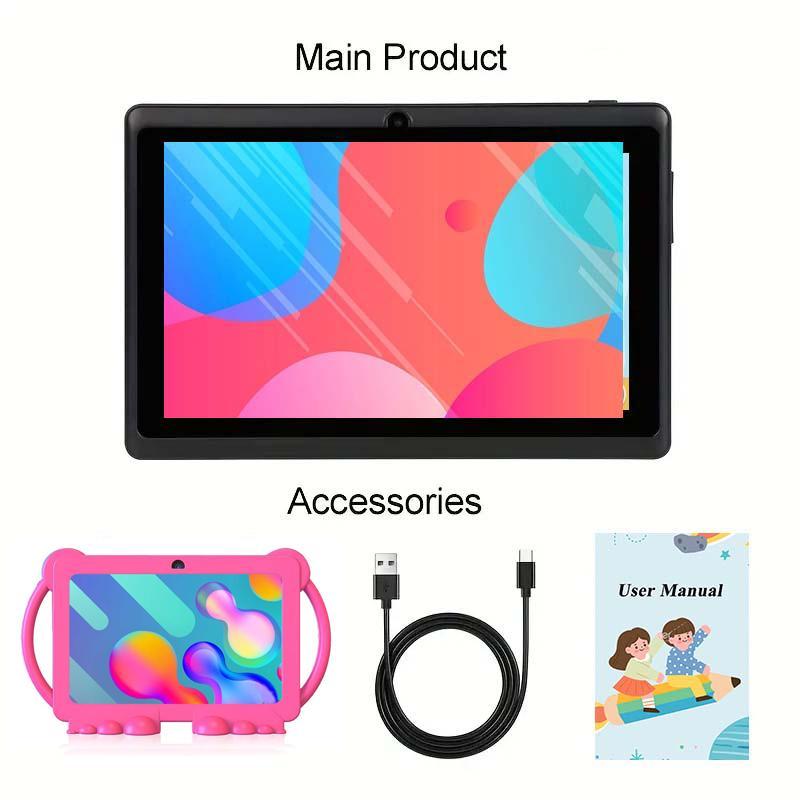 YOBANSE 7 Inch Android 13 Tablet PC, Parental Control Tablet with Shockproof Case, WiFi Tablet with 6(3+3)GB RAM 32GB ROM, Tablet for Home Office