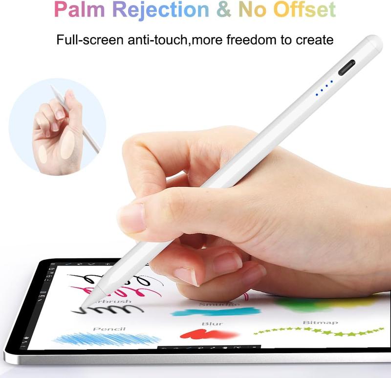 Pencil 2nd Generation, Pen for iPad with Fast Charge & Palm Rejection & Tilt Sensitivity. Pencil for iPad for Painter and Writer. Stylus Pencil for iPad 2018-2024 iPad Mini Pro Air (White)