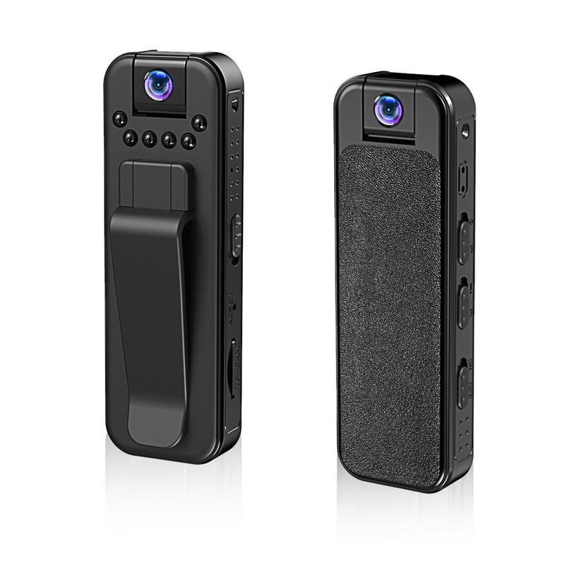 1080P Wearable Body Camera, Portable Sport DV Camcorder with 180° Rotation Lens & IR Night Vision, Video Camera, WiFi Portable Body Camera for Outdoor