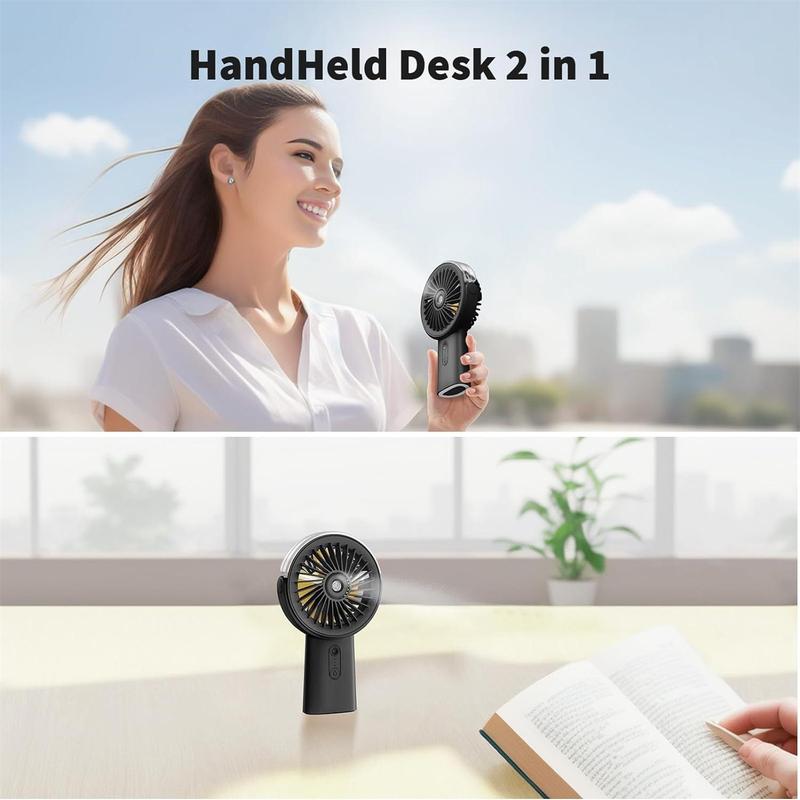 BUBPUP USB Rechargeable Handheld Misting Fan, Adjustable Portable Misting Fan, Personal Cooling Water Spray Fan for Men Women Travel Home Outdoor