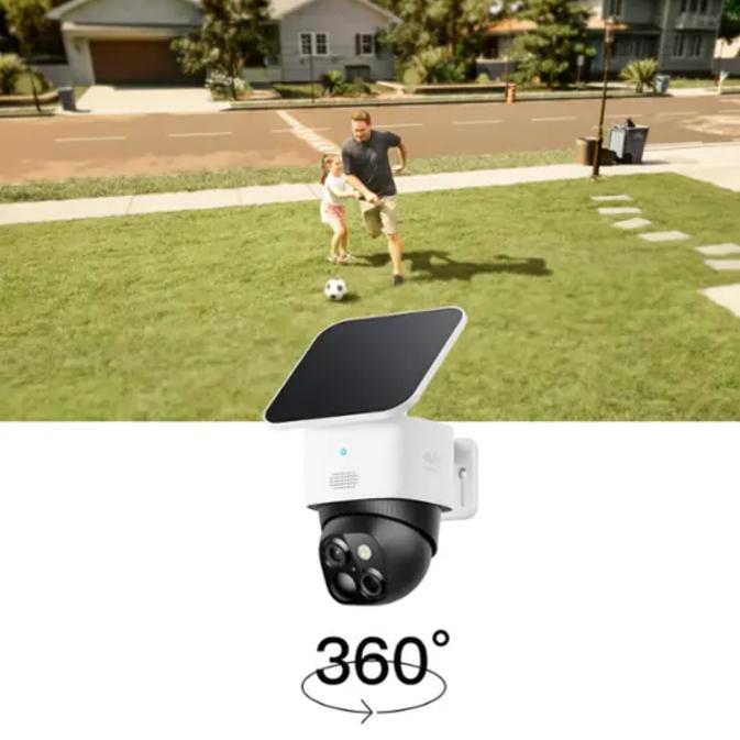 HOME FULL DEALS | eufy Security - SoloCam S340 Outdoor Wireless 3k Security Camera with Dual Lens - White