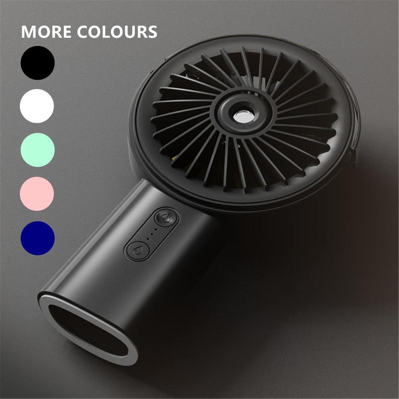 BUBPUP USB Rechargeable Handheld Misting Fan, Adjustable Portable Misting Fan, Personal Cooling Water Spray Fan for Men Women Travel Home Outdoor