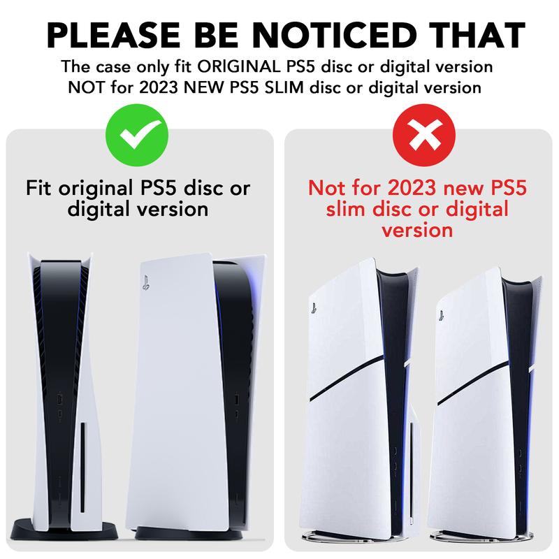 A PS5 tote bag, PS5 travel case, protective travel bag compatible with PS5 disc digital edition console, controller, headphones, game disc and other accessories (black), protect your loved ones, a good Christmas gift for friends, boyfriends