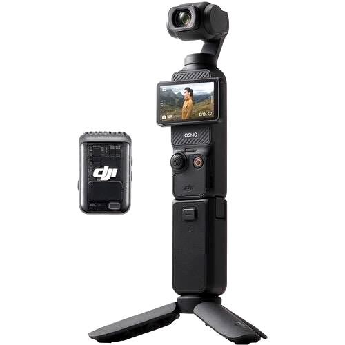 DJI Osmo Pocket 3 Creator Combo, Vlogging Camera with 1'' CMOS & 4K 120fps Video, 3-Axis Stabilization, Face Object Tracking, Fast Focusing, Mic Included for Clear Sound,Digital Camera for Photography