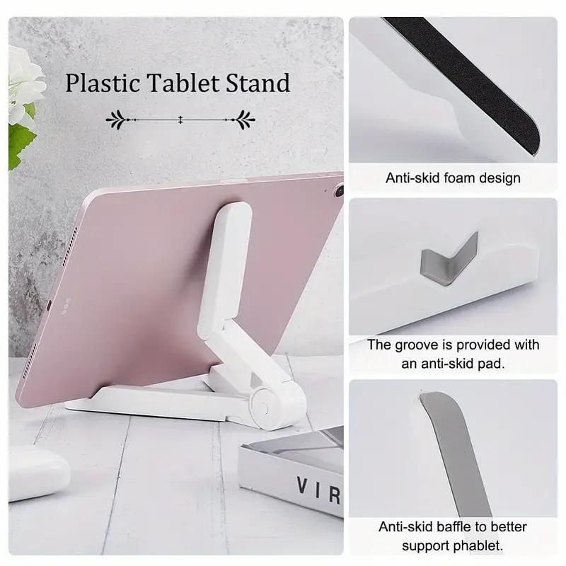 Portable Foldable Tablet Stand, Adjustable Tablet Holder, Multifunctional Tablet Stand for iPad iPhone & Other Android Phones