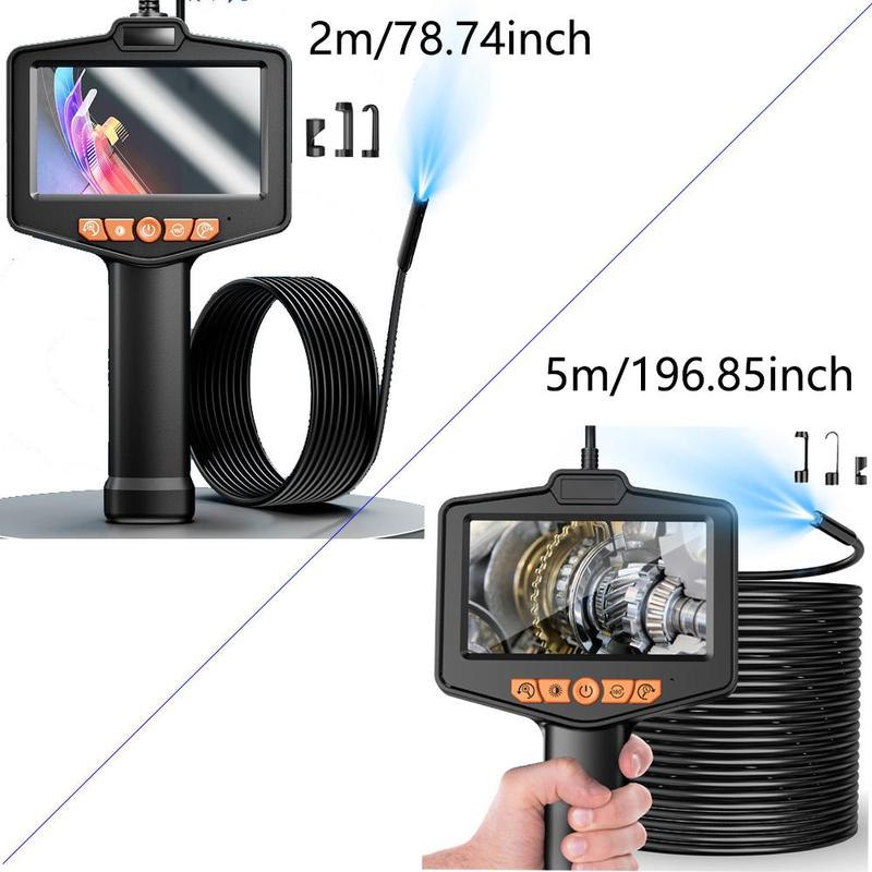 HD Industrial Endoscope Tools, 4.3 Inch IPS Screen 1080P Lens Waterproof Handheld Endoscope Camera Tool, Suitable for Home, Pipeline, Workshop, Car Inspection Tool, Car Accessories