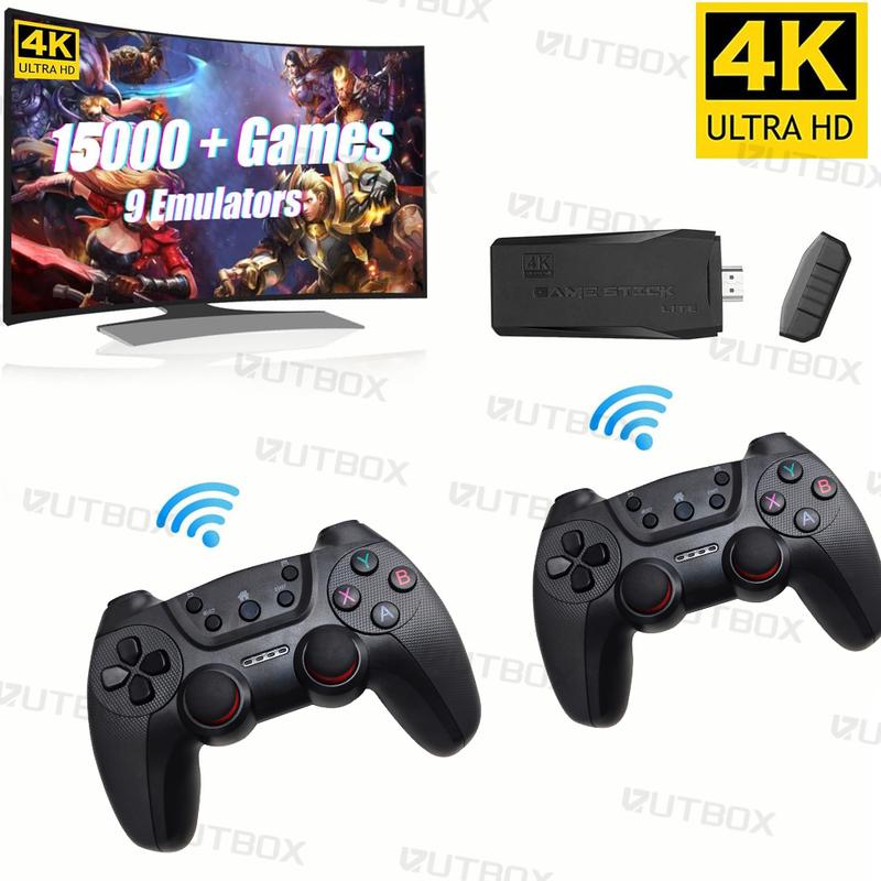 20000+ Games Wireless Retro Game 4K HDMl Output Retro Video GameConsole - Plug and Play Video Games.Retro Game Stick 4K Game StickBuilt in 64G Cards