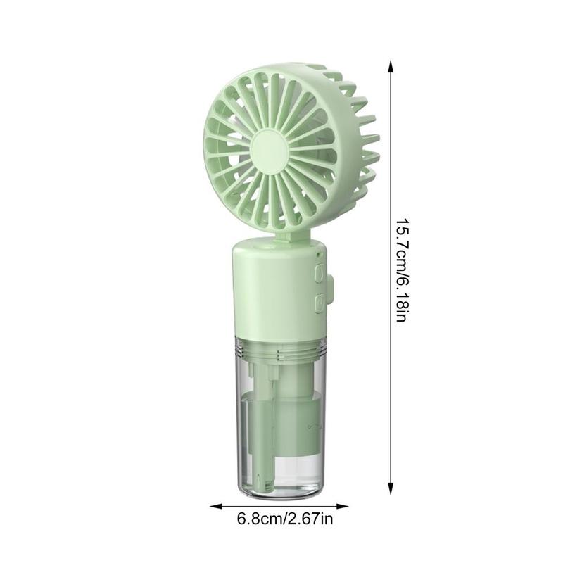 Handheld Fan With Water Mist Handheld Rechargeable Spray Fan With Water Mist Foldable Portable Summer Supplies Cooling Fan With Cable Charging Mobile Usb