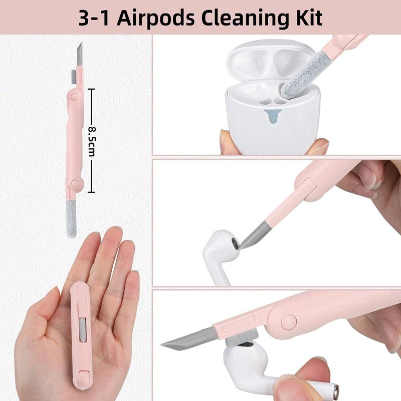 7 In 1 Electronic Cleaning Kit, 1 Box Portable Multi-functional Cleaning Kit, Cleaning Tools for AirPods Pro, Earphones, Laptops, Phones, PC