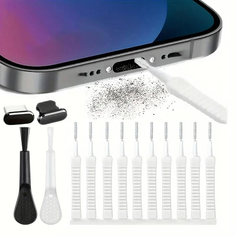 Phone Charging Port Cleaning Tool Kit, Portable Phone Cleaning Tool, Phone Accessories for iPhone & Android Phone, Phone Maintenance and Cleaning Tools