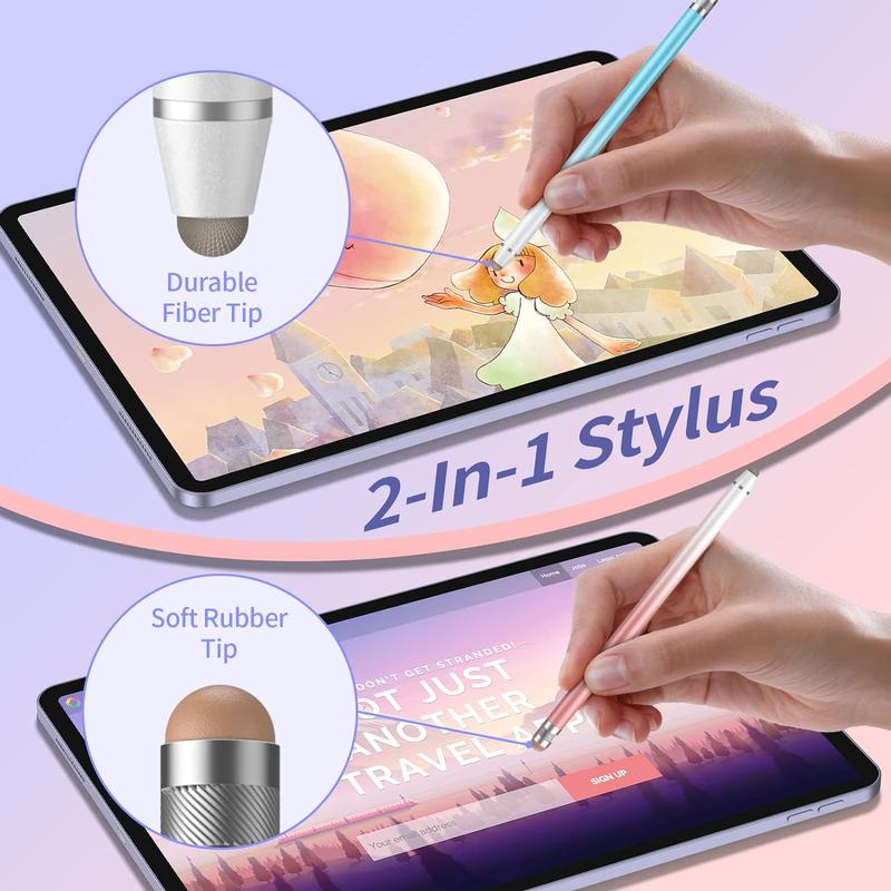 Stylus Pen, 2 Counts Touch Screen Stylus Pen, Tablet & Computer Accessories Compatible with iPhone iPad Tablet Android Microsoft Surface