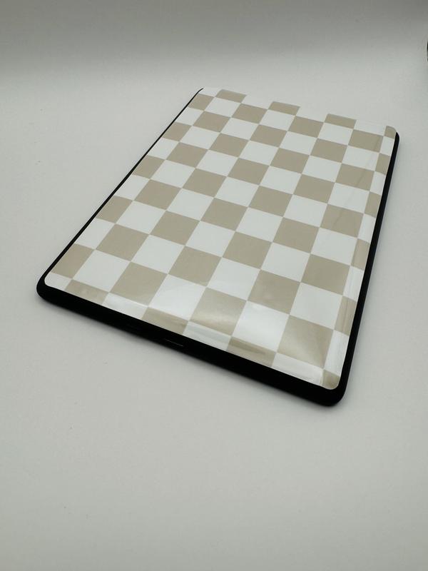 Cream Checker Kindle E-reader Skin Vinyl Decal Sticker